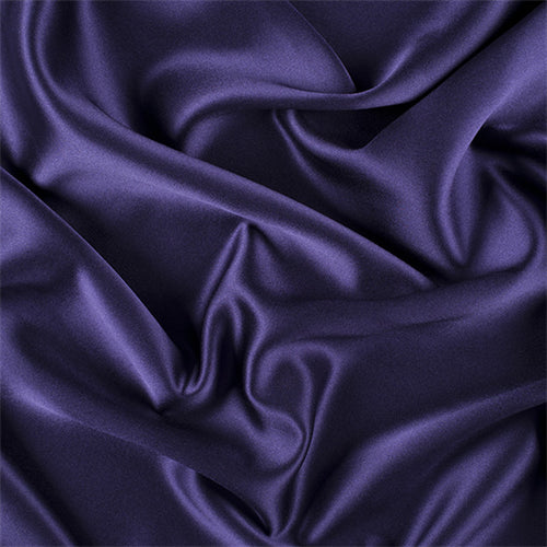 Runway Silks Dark Purple Silk Crepe Back Satin Fabric