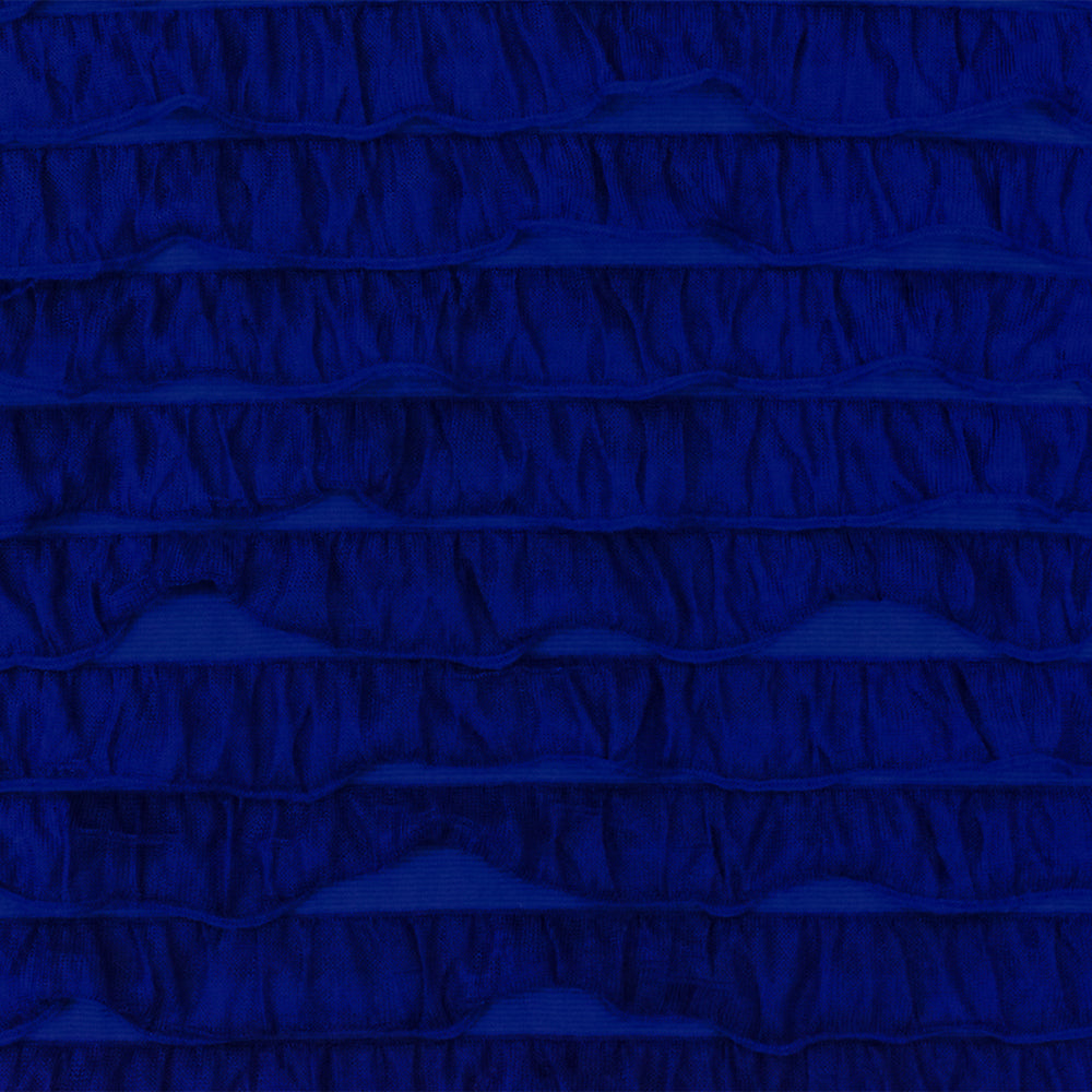 Royal Blue Solid Stretch Poly Ruffle Knit Fabric – Fashion Fabrics Club
