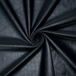 Black Famous Maker Nylon Spandex Reptile Satin Tricot Knit Fabric