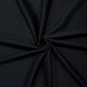 Black Famous Maker Nylon Spandex 3D Mesh Knit Yoga Fabric