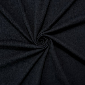Black Famous Maker Nylon Spandex Texture Matelasse Double Knit Fabric