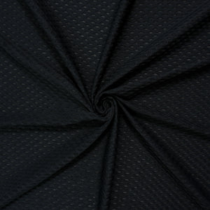 Black Famous Maker Nylon Spandex 3D Mesh Knit Yoga Fabric