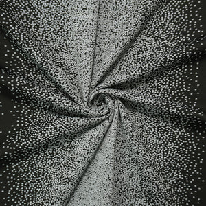 Black Famous Maker Nylon Spandex Dot Jacquard Double Knit Fabric