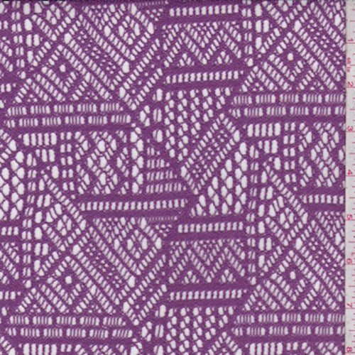 Lilac Geo Lace Fabric – Fashion Fabrics Club