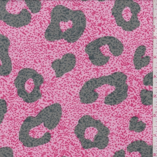 Cheetah Hearts - Pink - The Fabric Market