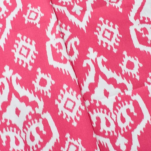 Fashion Fabrics Club Jamestown Toile Baby Pink by Premier Prints - Drapery Fabric 30 Yard Bolt (100% Cotton)