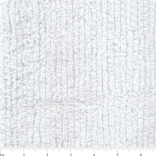 Ivory White Ivory Solid Texture Chenille Upholstery Fabric by The Yard
