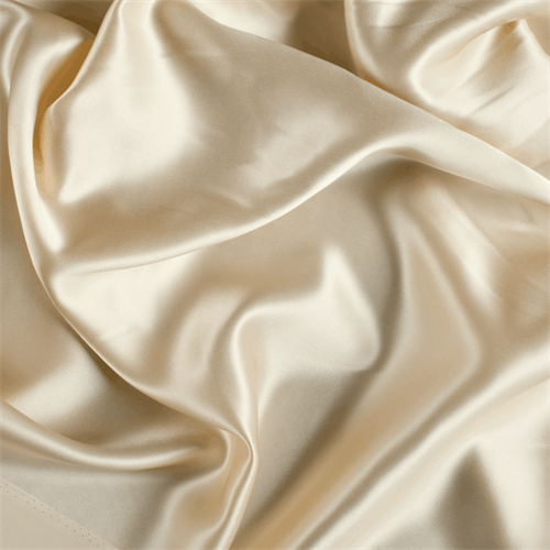 Golden Yellow Charmeuse 100% Pure Silk Fabric for Fashion 