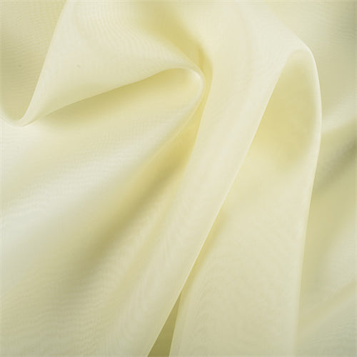 Cream Silk Organza - Fabrics & Fabrics