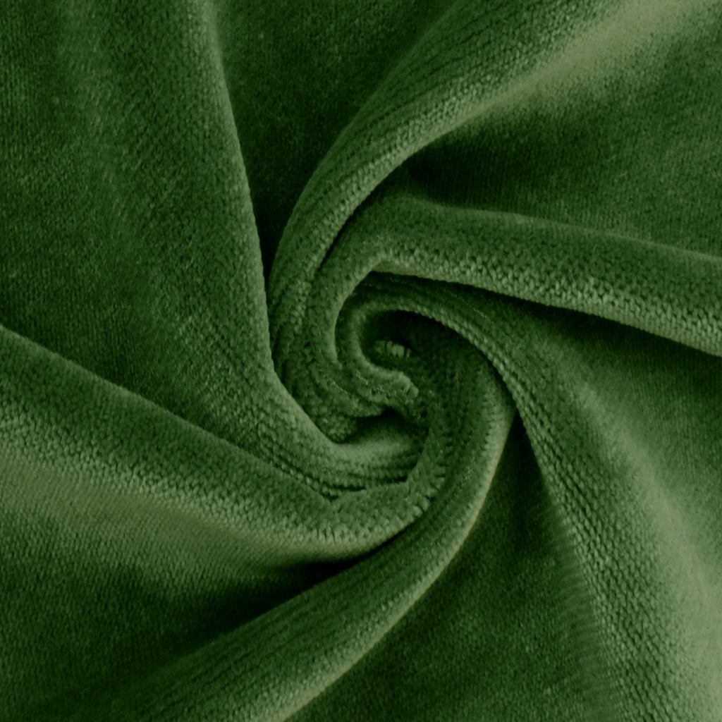 Printed Velour Velvet Upholstery Fabric 355g/m2 Dragonflies Green 