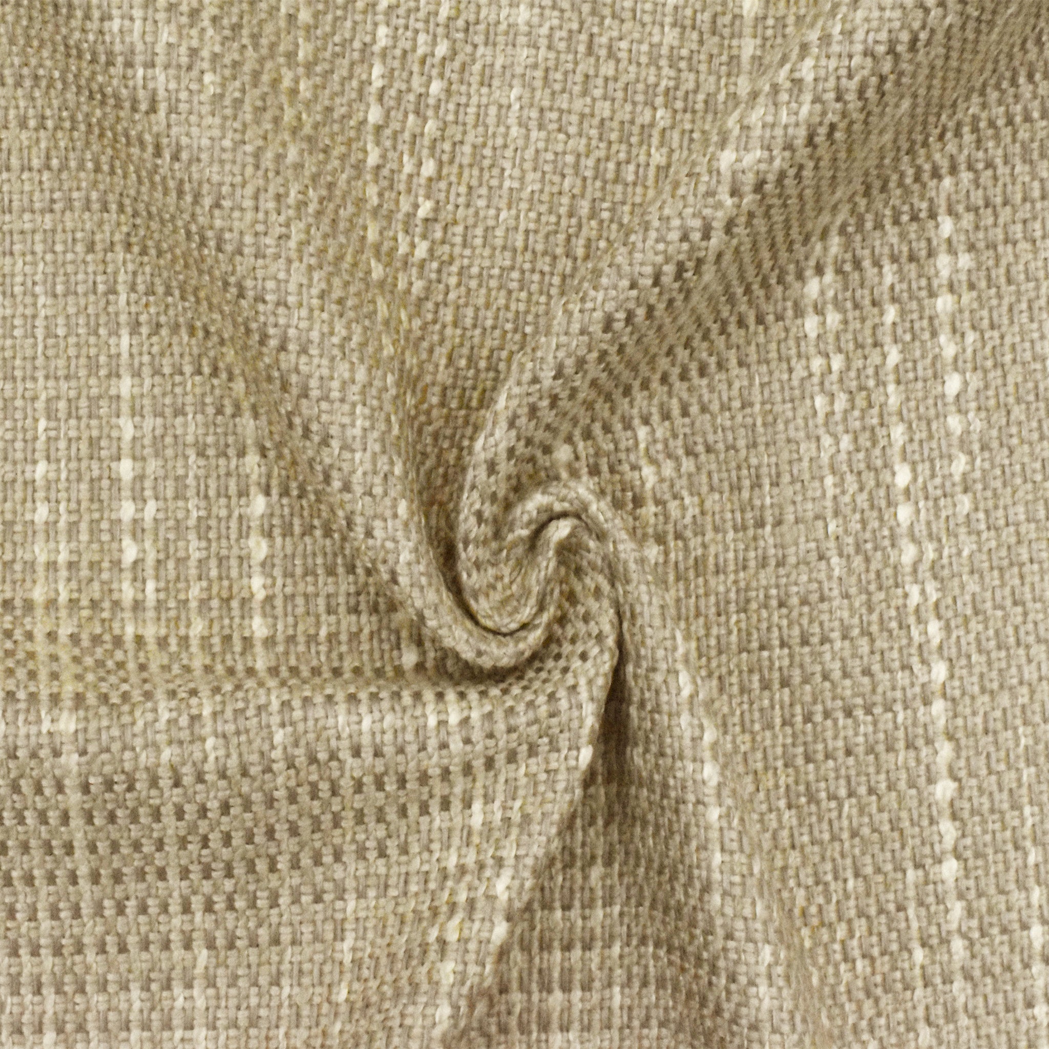 Acrylic Blend Tweed Suiting - Beige / Off-White / Earthy Brown