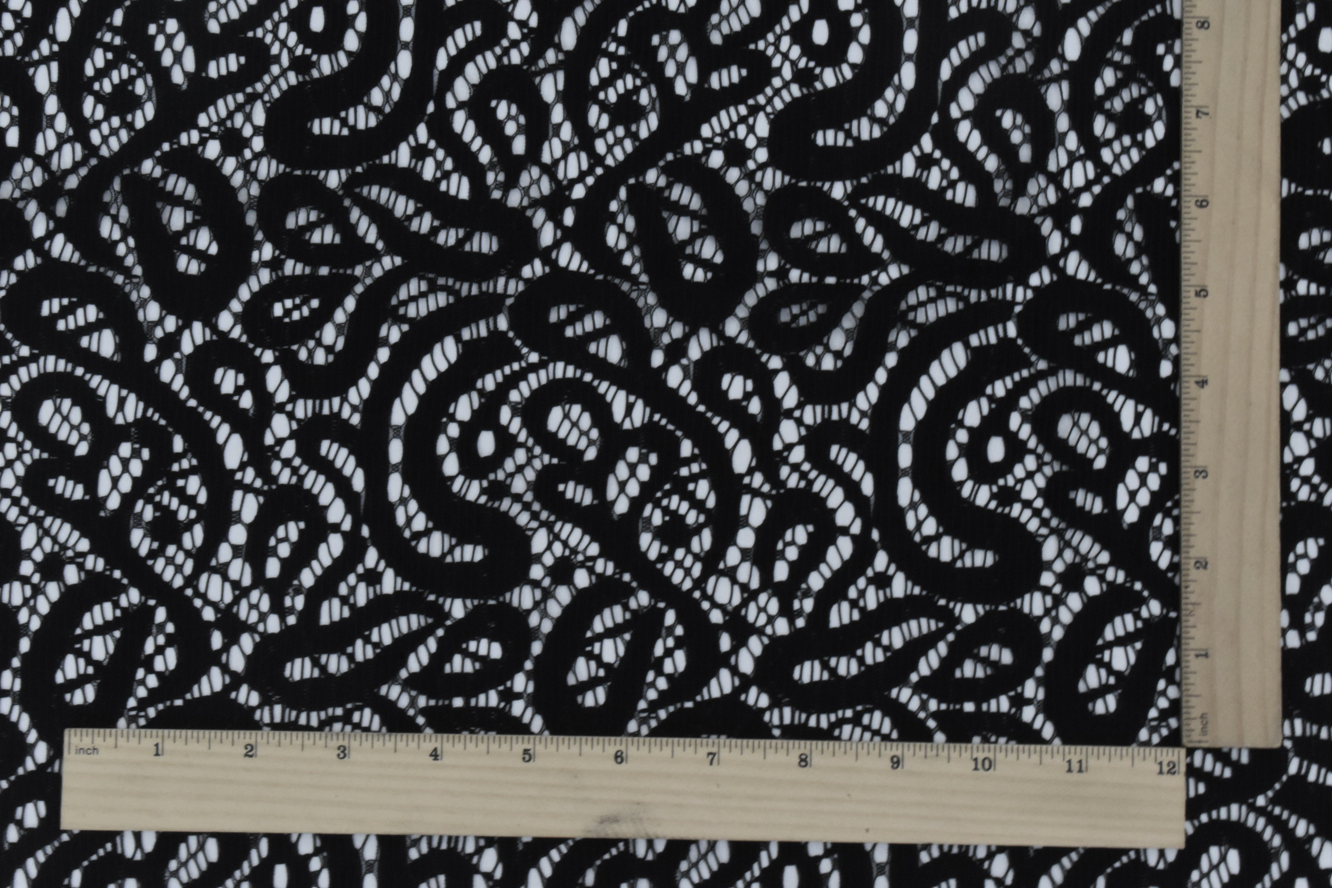 Baroque Pattern Fabric Greek Key Pattern Satin Fabric by the 