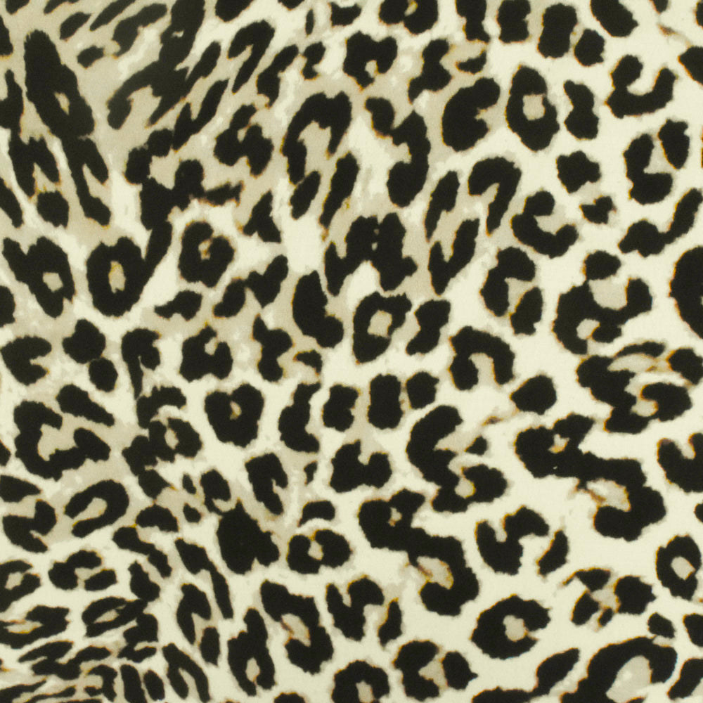Italian Double Faced Cheetah Printed Stretch Leopard Jacquard