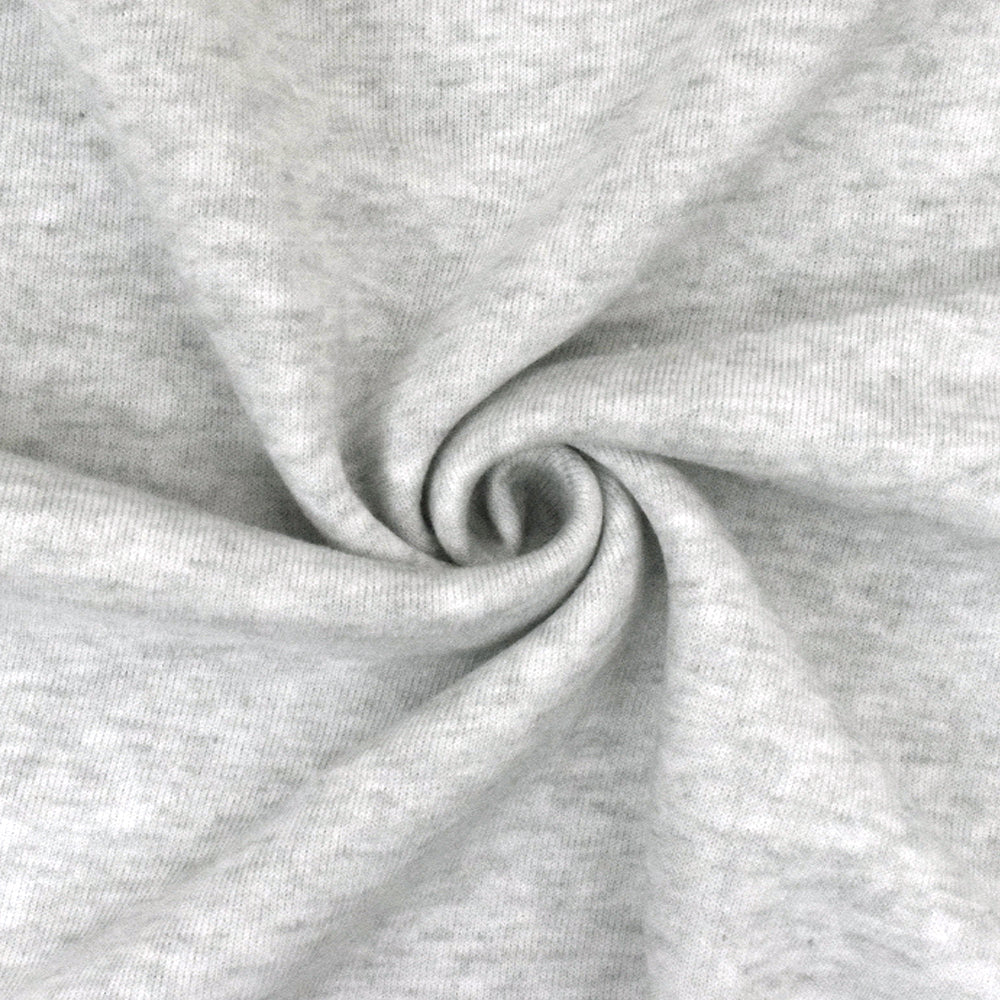 Cotton Blend Brushed Fleece Knit Fabric by the Yard off White 1 