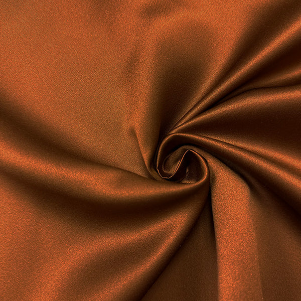 Espresso Marquis Satin Fabric by The Yard (100% Polyester)