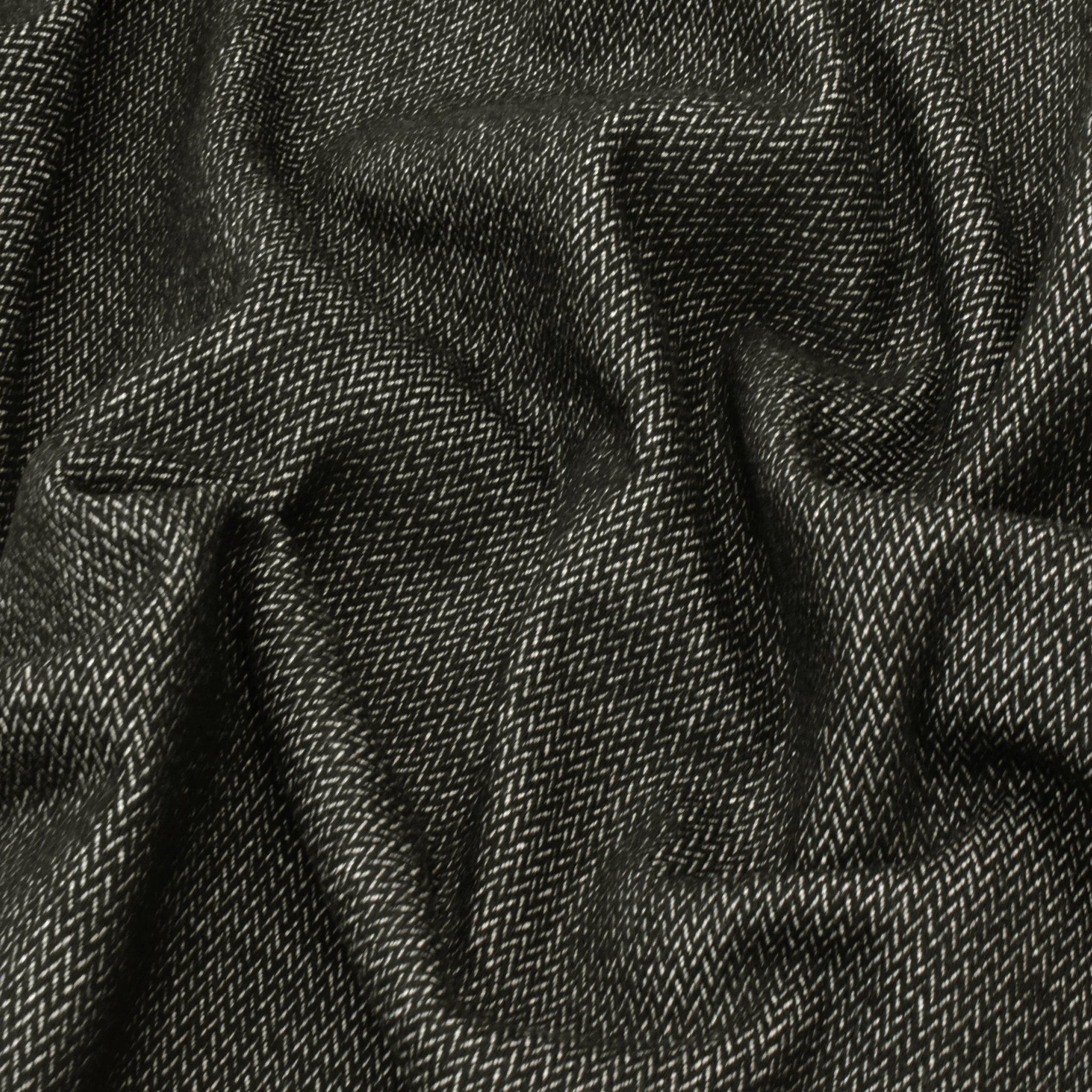 Cotton Twill Camouflage Black Fabric by the Yard