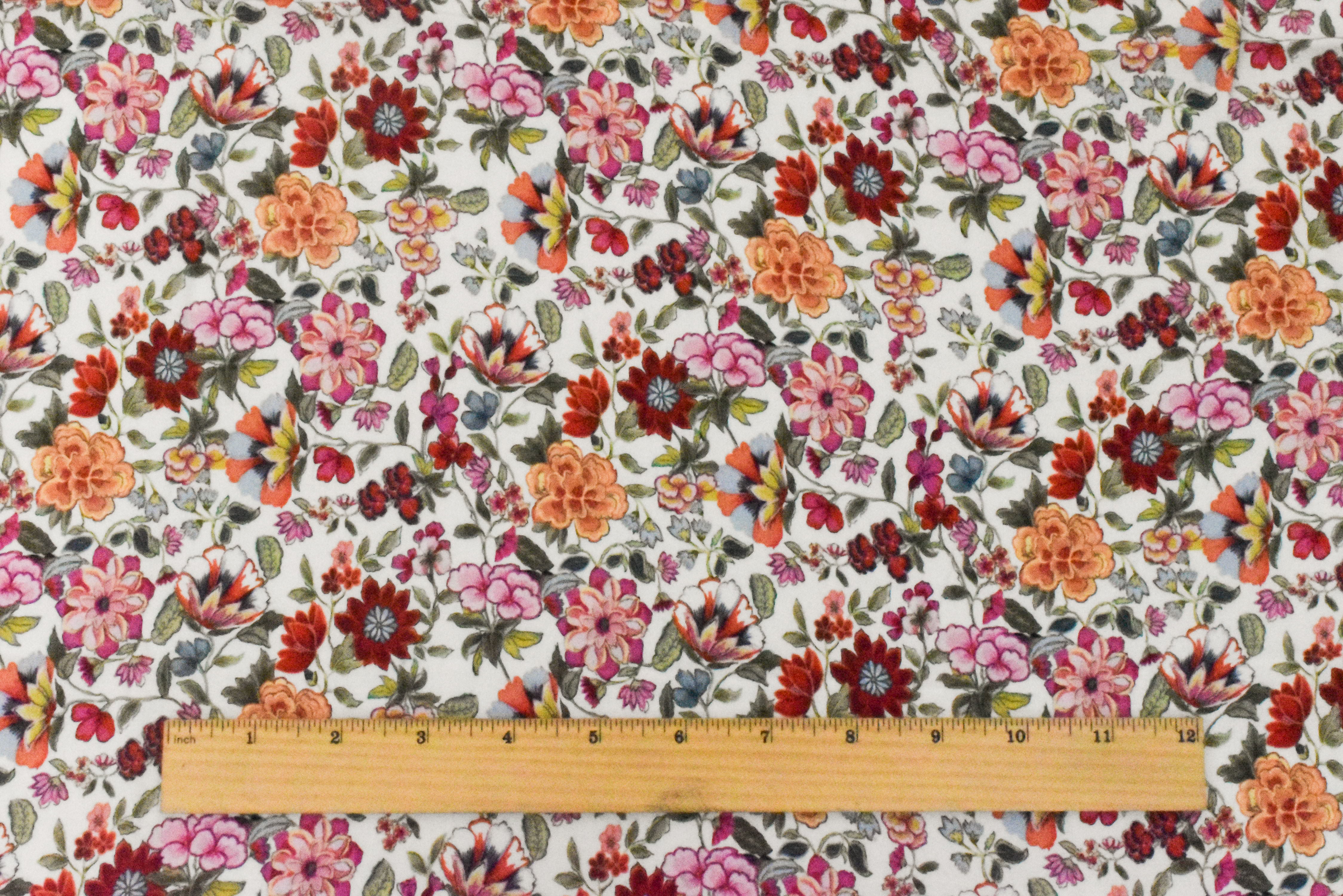 Pink Multi Floral Fabric By The Yard