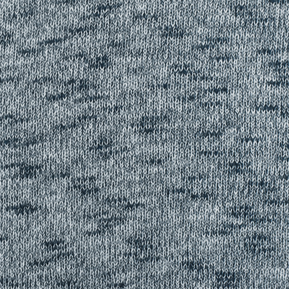Winter Blue Slub-Like Texture Jersey Knit Fabric, Fabric By The Yard