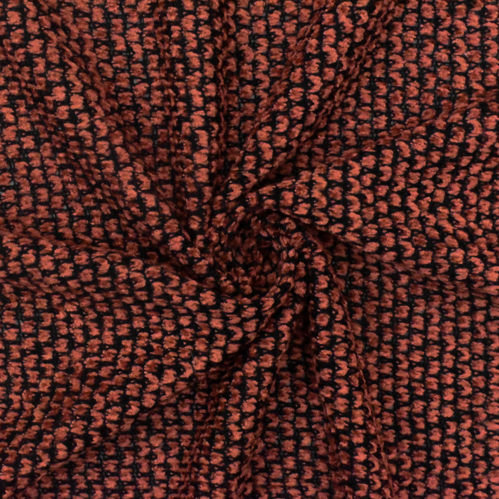 Cali Fabrics Black Loose Knit Lightweight Sweater Knit Fabric by the Yard