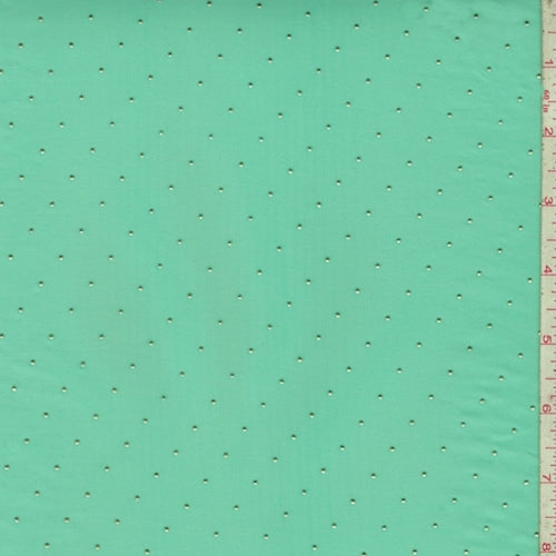 画材 Green gold chiffon Aqua Green/Metallic Gold Pin Dot Chiffon Fabric – Fashion Fabrics Club