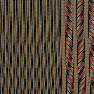 Beige-Multi Famous Maker Tribal Stripe Border Stretch Jacquard Knit Fabric