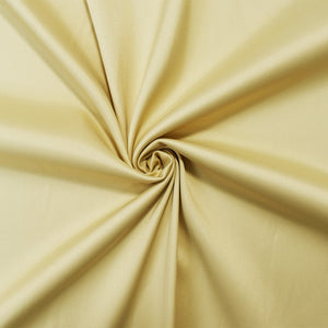 Beige Poly Stretch Spandex Lamour Solid Satin Woven Fabric
