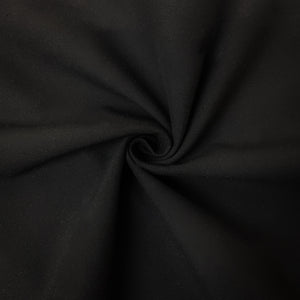 Black Famous Designer Viscose Spandex Solid Woven Fabric