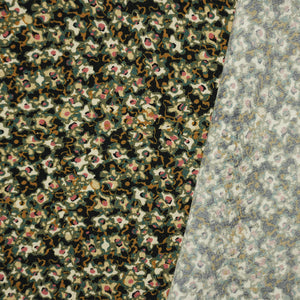 Black-Multi Famous Designer Viscose Abstract Crepe Faille Fabric