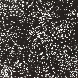 Black-Ivory Famous Designer Spots Printed Poly Georgette Woven Fabric