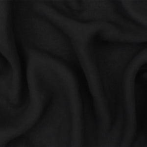 Black Famous Designer Polyester Momie Georgette Fabric